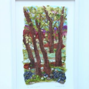 'Imeall na gCoillte' Framed Textile by Caóilfíonn Murphy O’Hanlon