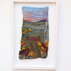 'Ceo Maidin Ag Ardú' Framed Textile by Caóilfíonn Murphy O’Hanlon