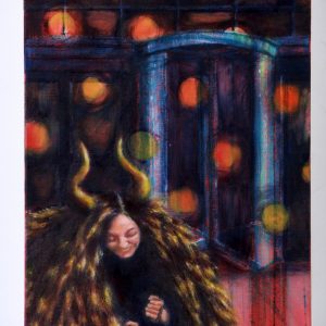 'Dirty Girl on the Premises' oil painting by Orlaith Cullinane