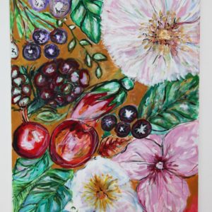 'Cherry blossom' Gouache and Acrylic Painting by Fiona Quigley