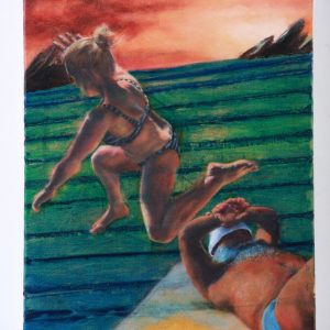'I’m Away' oil painting by Orlaith Cullinane