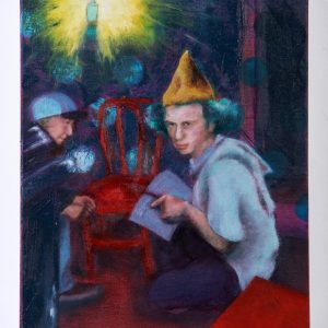 'Smoke Break Prophet' oil painting by Orlaith Cullinane