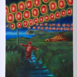 'The Ginger Satyr' oil painting by Orlaith Cullinane